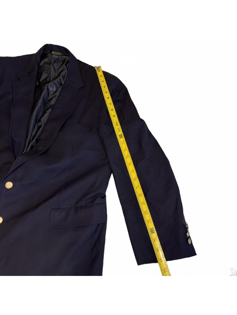 Nordstrom Claridge Collection Super 100s Pure Wool Men's 50L Blazer Jacket - Picture 9 of 9
